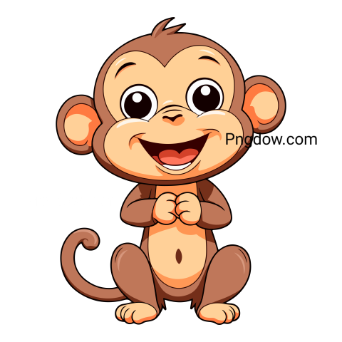 Monkey Png, transparent Background, free illustration, (22)
