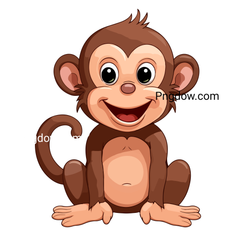 Monkey Png, transparent Background, free illustration, (17)
