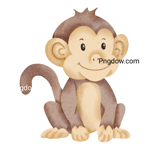 Monkey Png, transparent Background, free illustration, (1)