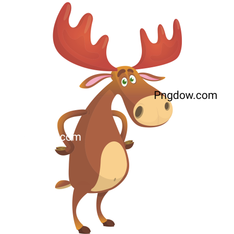 Moose, elk Png, transparent Background, free illustration, (23)