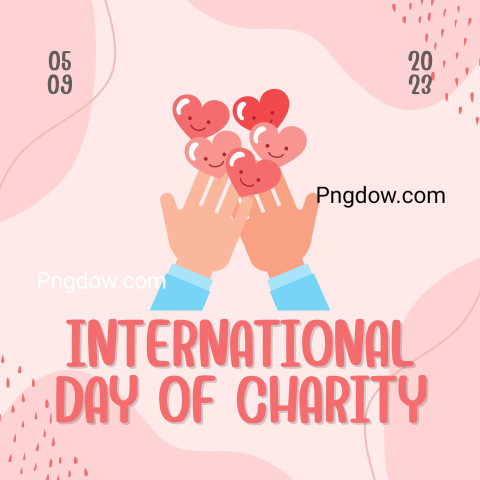 Pink Illustrated International Day Of Charity Instagram Post