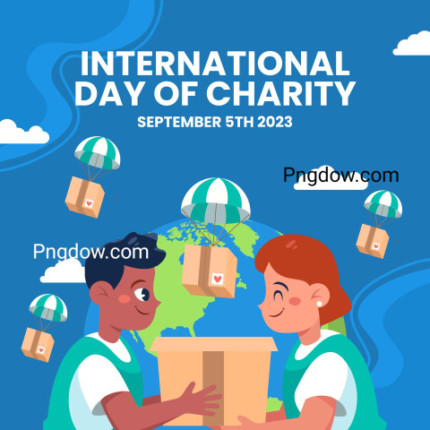 Blue Illustrative International Day of Charity Instagram Post