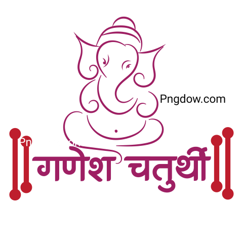 Get Free Ganesh Chaturthi PNG Image for Festive Celebrations , (42)