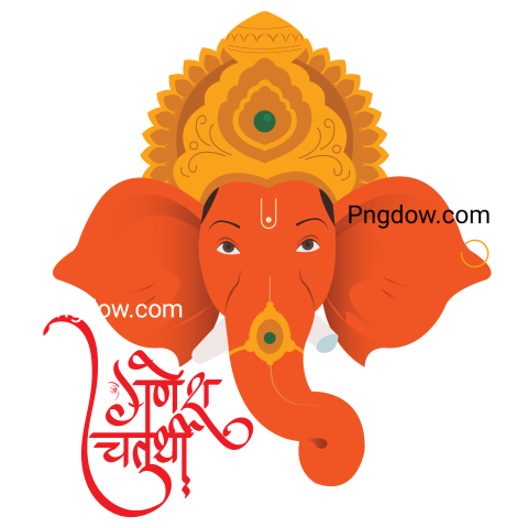 Get Free Ganesh Chaturthi PNG Image for Festive Celebrations , (48)