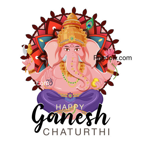 Get Free Ganesh Chaturthi PNG Image for Festive Celebrations , (43)