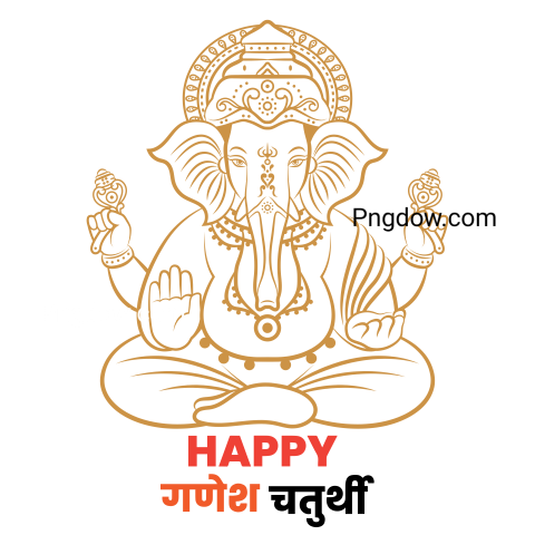Get Free Ganesh Chaturthi PNG Image for Festive Celebrations , (52)