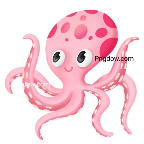 Octopus Sea Creature Clipart Illustration