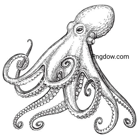 Octopus Sea Animal transparent background for Free