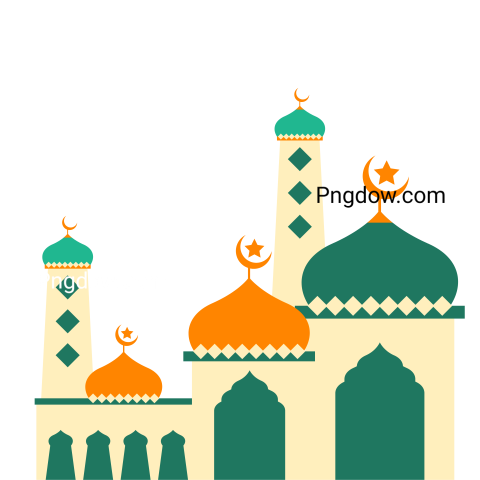 Islamic Mosque Illustration transparent background