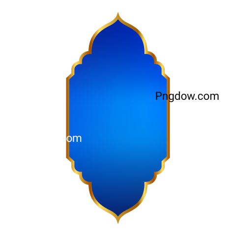 Islamic Blue Background Decoration