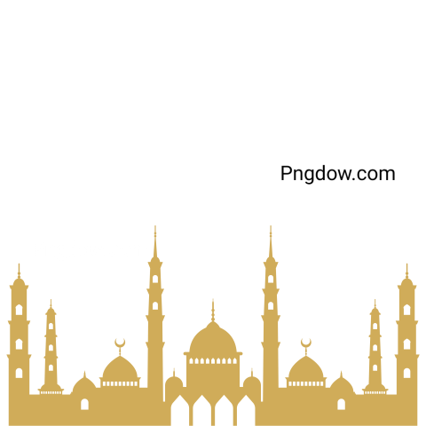 Mosque or masjid Silhouette transparent background image