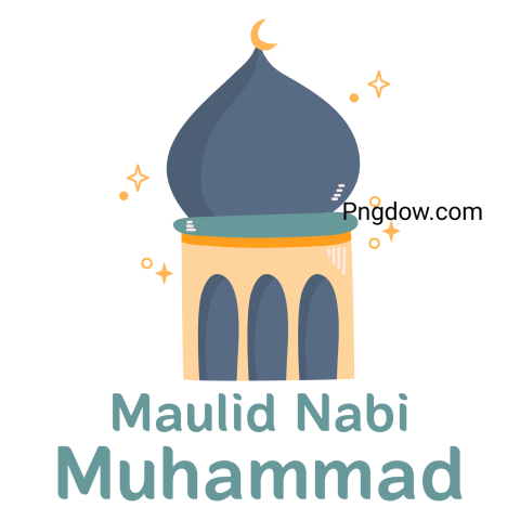 Maulid Nabi Muhammad transparent background for Free