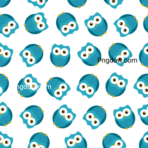 Owl Seamless Pattern Background