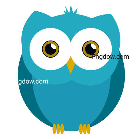Cute Owl Flat Illustration  Flat Owl Icon