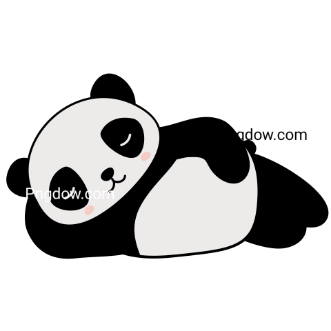 Sleeping Panda Illustration