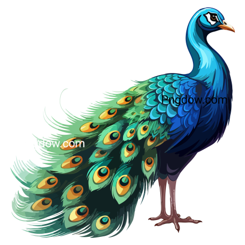 Cute peacock transparent background Free
