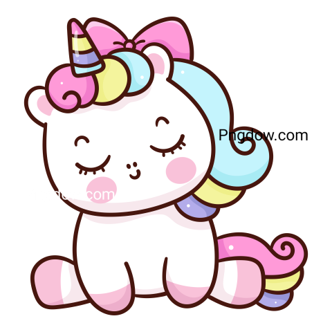 Cute unicorn cartoon Png images