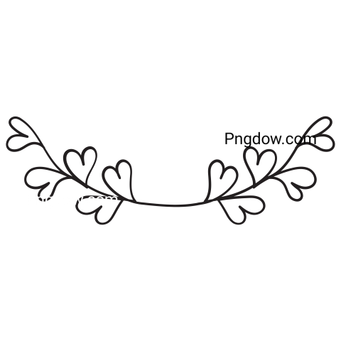 Doodle icon divider heart