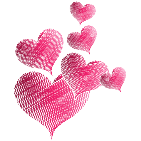 Hearts png transparent background