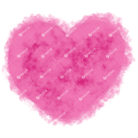 Fluffy heart transparent background