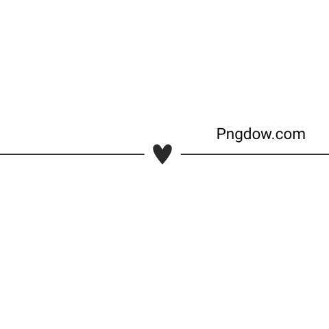 Line with heart transparent background for Free