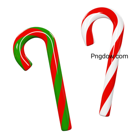 3D Christmas Candy Cane