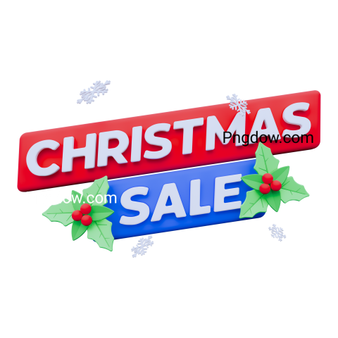 Christmas Sale 3D Icon
