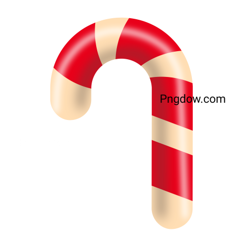 3D Christmas candy cane