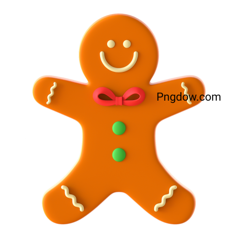 3D Christmas Element Gingerbread Man