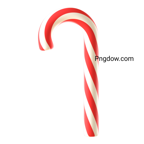 3D Christmas Element Candy Cane