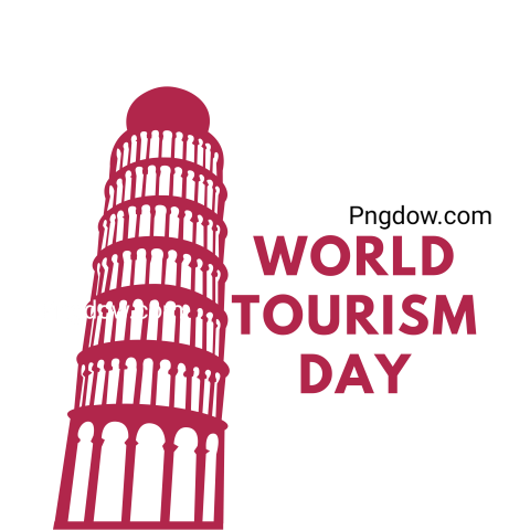 World Tourism Day Silhouette, transparent background