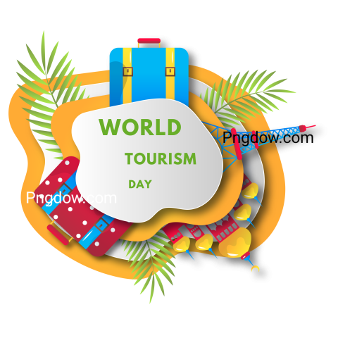 World tourism day, transparent background image