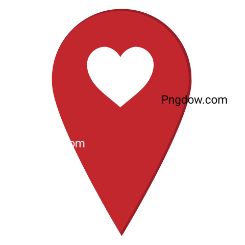 Location icon heart