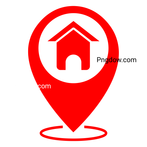 Red home location icon