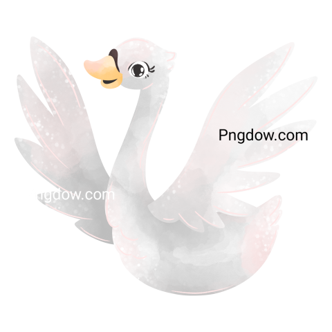 Cartoon illustration  Swan