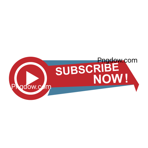 Subscribe Now Button Template, transparent background
