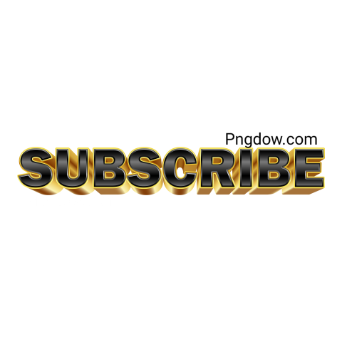 Subscribe 3D Lettering
