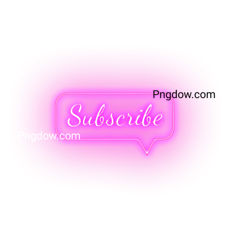 Neon Subscribe Bubble