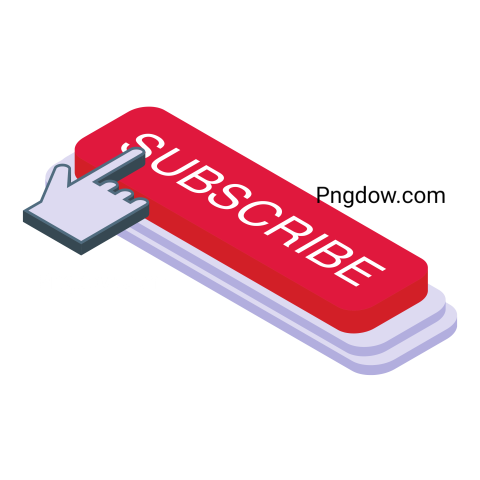 Click Subscribe Icon, Isometric Style