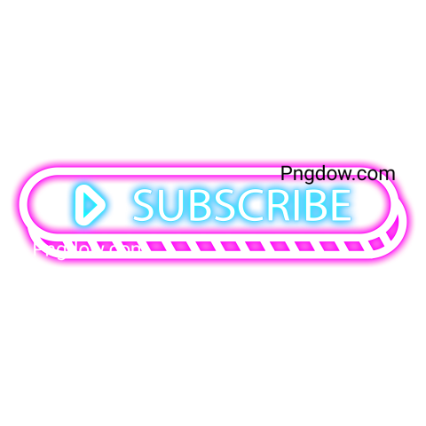 Subscribe Neon Glow Label Png image