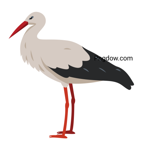 Stork Bird Icon, transparent background