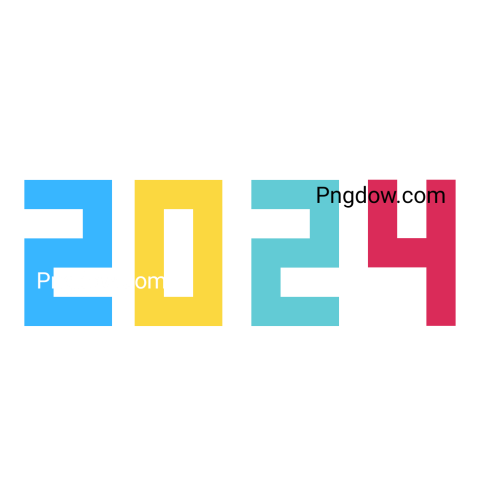 Year 2024 text image free