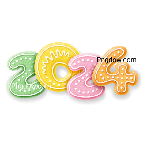 2024 Numbers transparent background image