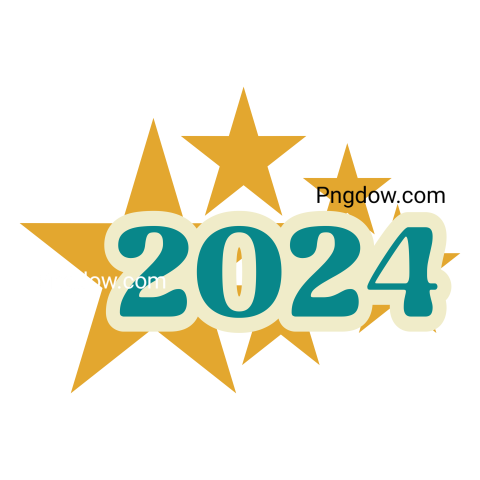 2024 New Year Colorful Png image