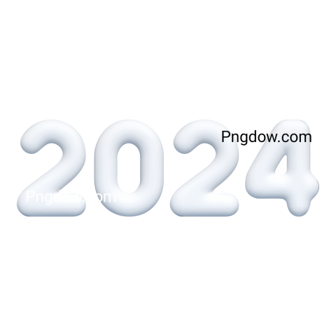 White 2024 New Year