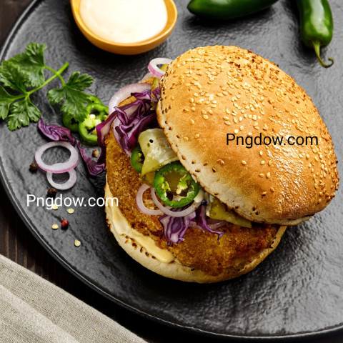 Chicken burger background image