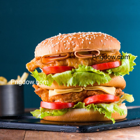 Chicken burger background