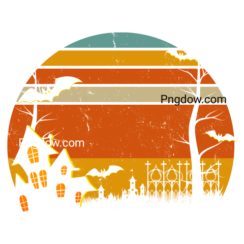 Halloween retro background