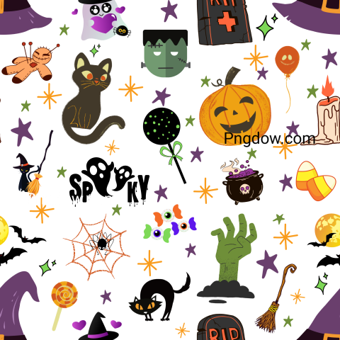 Halloween Seamless Background