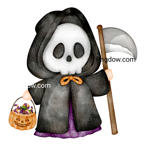 Watercolor halloween character